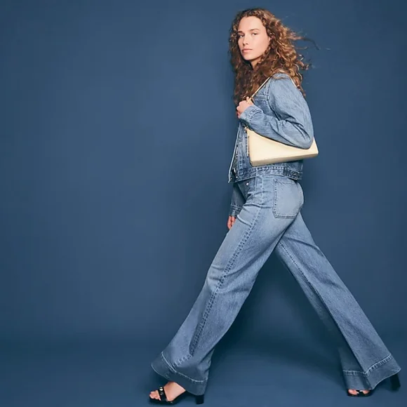 J. Crew High-rise Sailor Denim Trouser Size 26P - Picture 5 of 10